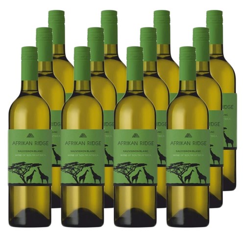 Case of 12 Afrikan Ridge Sauvignon Blanc 75cl White Wine